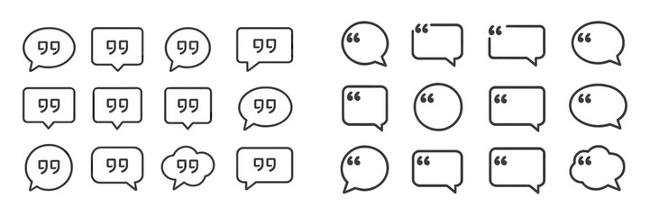 Poster - Collection of various speech bubble designs for creative communication needs and graphic projects
