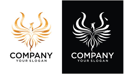 Poster - Creative Phoenix bird silhouette, Tribal Phoenix bird Tattoo, Design, art