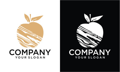 Aufkleber - Creative Apple logo Vector illustration design