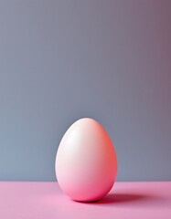 Aufkleber - soft gradient background with a basic egg shape in the foreground.