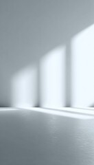 Poster - Minimalist Ambience with Natural Light and Shadows Enhancing Indoor Architecture and Artistic View