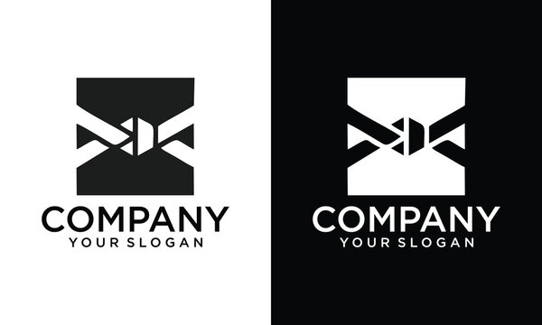 Creative Letter X  logo design. Linear creative minimal monochrome monogram symbol. Universal elegant vector sign design. Premium business logotype. Graphic alphabet symbol for corporate business 