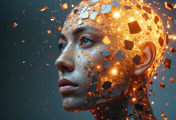 Poster - Shattered consciousness bathed in ethereal light