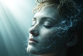 Poster - Shattered consciousness bathed in ethereal light