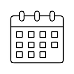 Poster - Calendar icon vector illustration for appointment schedule event reminder date and month planner design