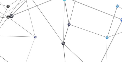 Leinwandbilder - High-resolution stock photo of a network connection, ideal for technology, connectivity, and global concepts.