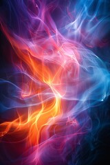 Poster - Abstract flashes of light representing rapid eye movements in REM sleep