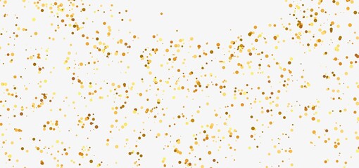 Aufkleber - Sparkling gold confetti on white. Perfect for celebrations, holidays, and more!