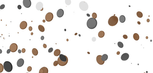 Aufkleber - confetti png. Gold confetti falls from the sky.
