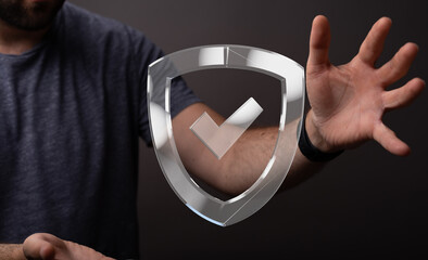 Poster - Safeguard your information with robust security measures.  Ensuring data privacy and protection.