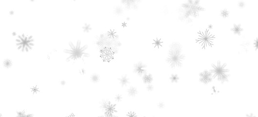 Poster - Snowflake Cascade: Mesmerizing 3D Illustration Depicting Descending Christmas Snowflakes