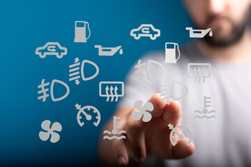 Aufkleber - Learn to identify and understand common car dashboard warning lights.  Prevent costly repairs with this helpful guide.