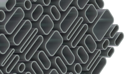Leinwandbilder - Mosaic triangular low poly style abstract geometric background