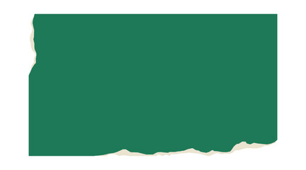 Wall Mural - retro green rectangle price tag sticker. wrinkled badge with a ripped paper edge. old distressed bla