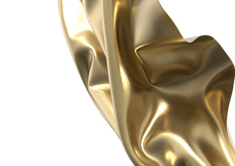 Poster - Golden waves of luxury gold luxury texture abstract design