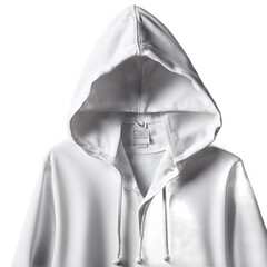 Poster - Cotton clothing hood with drawstrings, isolated on a empty plain background