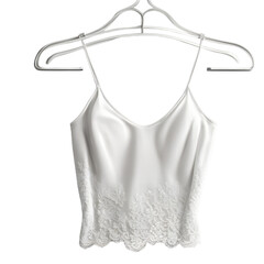 Poster - Light camisole with spaghetti straps, isolated on a empty plain background