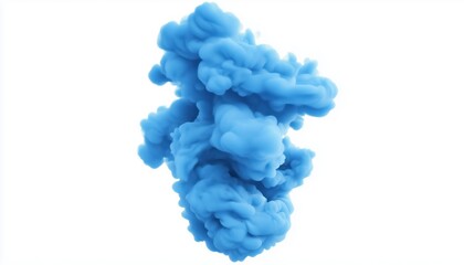 Poster - Contemporary Blue Smoke Design Ideal For Cover Designs, Business Cards, Brochures, And Product Displays. Perfect For A Modern Look.