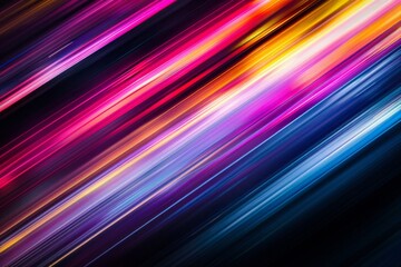 Poster - abstract dark purple dark blue red yellow subtle straight lines.