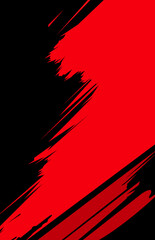 Wall Mural - Brush stroke elegant painting black and red background design
