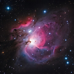 Wall Mural - Majestic view of the orion nebula a celestial cosmic cloud of gas and dust in space