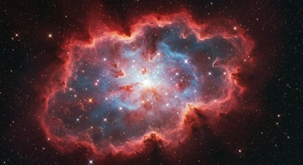 Wall Mural - cosmic bloom - a vibrant nebula, cosmic dust, stellar birth, celestial wonder, universe expansion. s