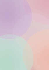Poster - Pastel Circles Abstract Background  - Soft pastel circles blend seamlessly, symbolizing serenity, calmness, harmony, balance, and gentle transition