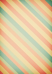 Poster - Pastel Diagonal Stripes Background - Retro background featuring diagonal pastel stripes in soft peach, pale yellow, and mint green. Ideal for vintage designs