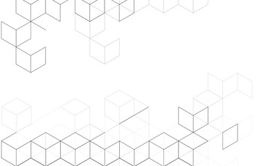 Abstract background with isometric shape blocks,vector illustration of abstract geometric background