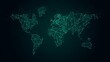 © putro - Global connection network digital world map
