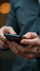 Aufkleber - A person holding a cell phone, great for technology or personal use