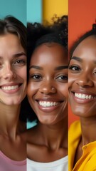 Poster - A group of women standing next to each other, possibly friends or family members