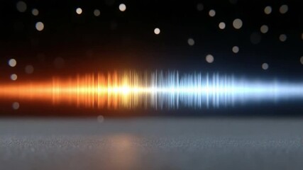 Aufkleber - Audio Spectrum of Hot and Cold: Dynamic sound wave visual, depicting the contrast between hot and cold tones, ideal for themes like music, technology, and abstract concept.