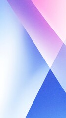 Poster - Abstract geometric background featuring soft gradients of blue, pink, and white colors, creating a modern and vibrant atmosphere with dynamic shapes and lines