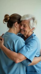 Poster - A heartwarming moment of intergenerational connection and affection