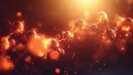 Poster - Illuminating Cellular: A vibrant, high-tech image of a DNA strand glowing with light in a deep space, showcasing the marvels of biological science.