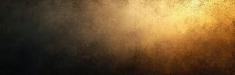 Aufkleber - Grunge beige brown yellow black background with dark noise texture. Wide banner header backdrop design with copy space. Great design idea for websites blogs headers presentations posters.
