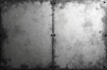 Leinwandbilder - Grungy metal texture background. Black, white dirty iron texture, steel plate. Industrial abstract pattern, rough surface. Aged, damaged, retro wallpaper, aluminium, stainless. Ideal for design, art,