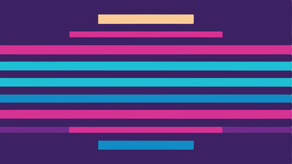 Poster - Abstract geometric design with colorful horizontal bars and transparency for diverse applications