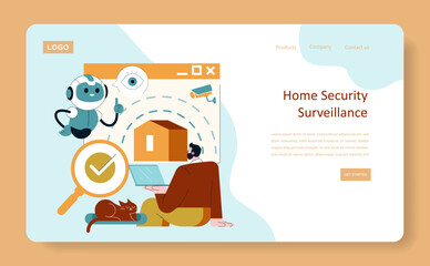 Poster - Ai Home. Flat Vector Illustration