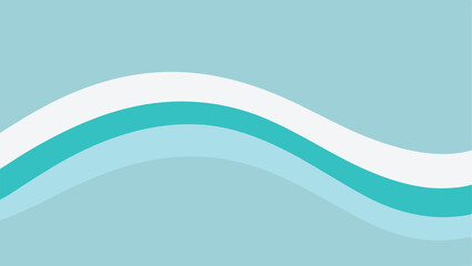 Poster - Abstract wave graphic in soft blues and white colors perfect for designs