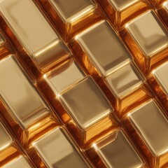 Poster - seamless background texture this showcases a arrangement of stacked gold bars, creating rich, luxurious surface ideal for applications and design elements.