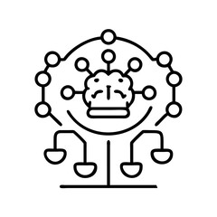 Poster - Explore artificial intelligence ai ethics and balance concept for responsible technology design and usage