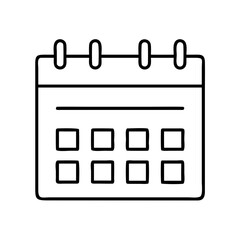 Poster - Calendar icon vector graphic for appointment schedule reminder date event planner and organization 95