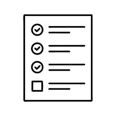 Poster - Checklist vector icon design for task management and to do list organization and planning work