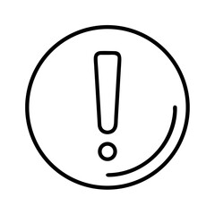 Poster - Exclamation mark icon vector attention sign warning symbol error caution danger alert circle outline 95