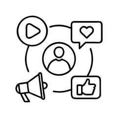 Aufkleber - Social media marketing strategy content plan promotion advertising campaign influencer engagement growth tips