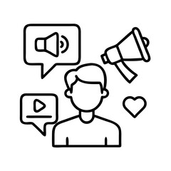 Poster - Influencer marketing strategy for social media promotion and digital brand awareness campaign success