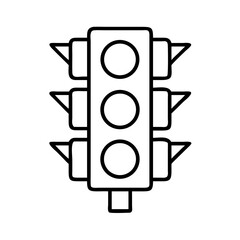Poster - Traffic light vector icon illustration, road safety concept, stoplight design, signal drawing symbol