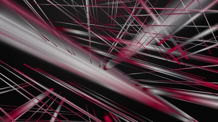 Poster - Fantastic video animation with stripe objects in slow motion, 4096x2304 loop 4K